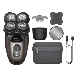 Head Shaver Pro 9000 Series HS9980/15 Premium pardel koos luksuslike lisatarvikutega