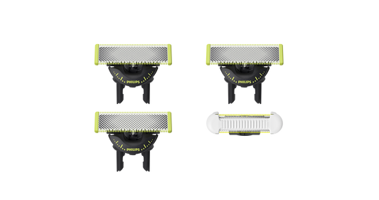 OneBlade QP949/50 Komplekt:3 x 360 + 1 x Skin Protect lõiketera