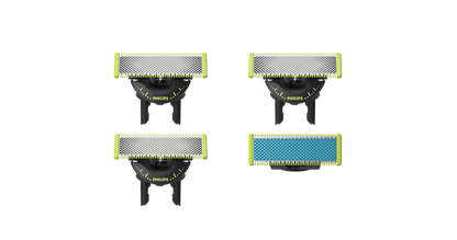 OneBlade QP945/50 Komplekt: 3x360 lõiketera++1 hõõrdumisvastane tera
